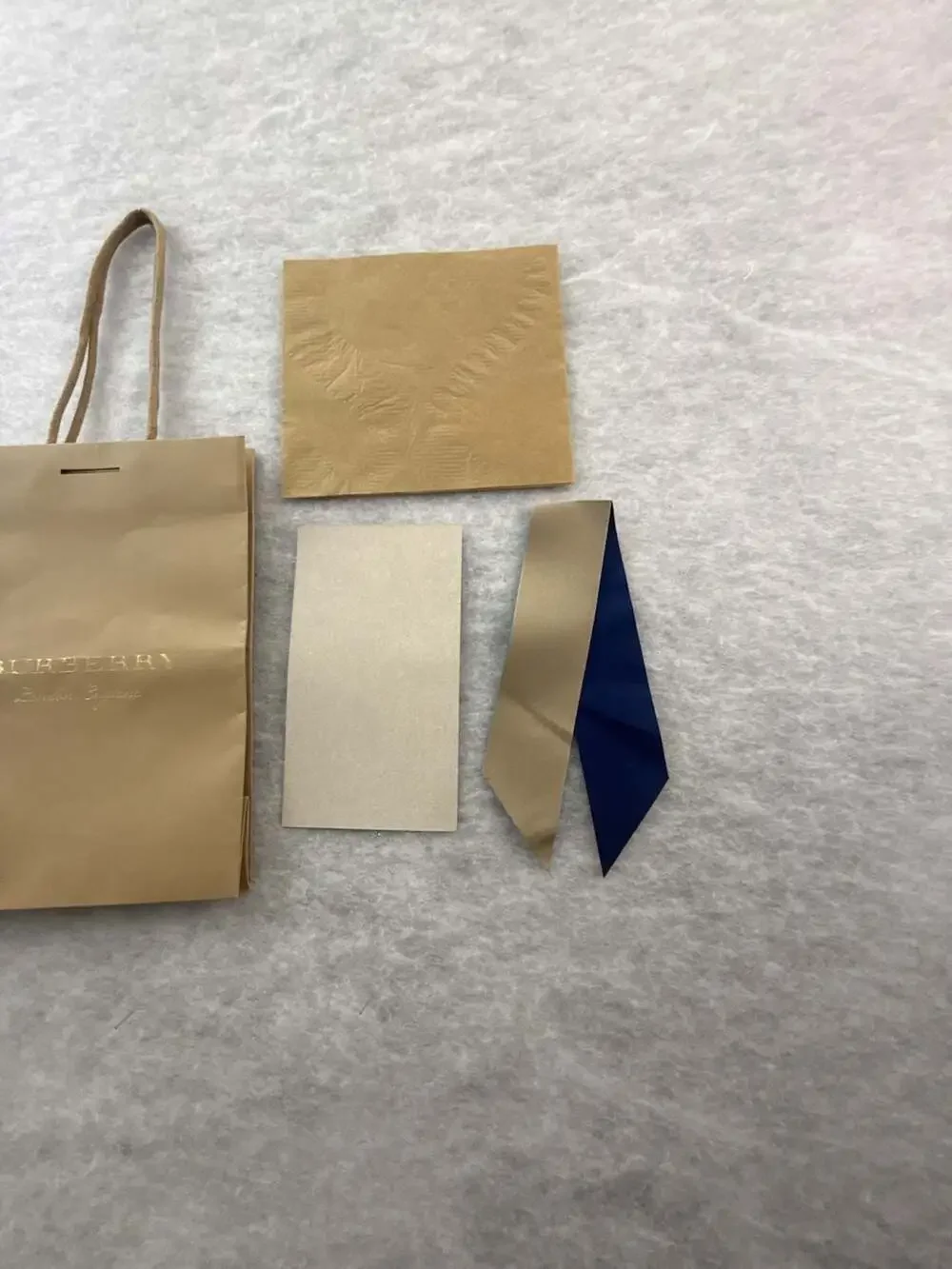 Authentic Burberry London England Store Gift Bag and Accessories Packaging Set